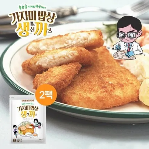 강력추천 가시제거연구소 생선까스 3팩 총 1.95kg 레몬 타타르소스 500g 베스트상품