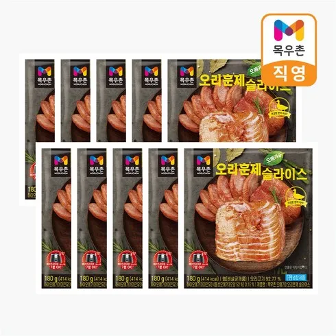 가성비최고 목우촌 흑마늘 훈제오리 180gX12팩 베스트상품
