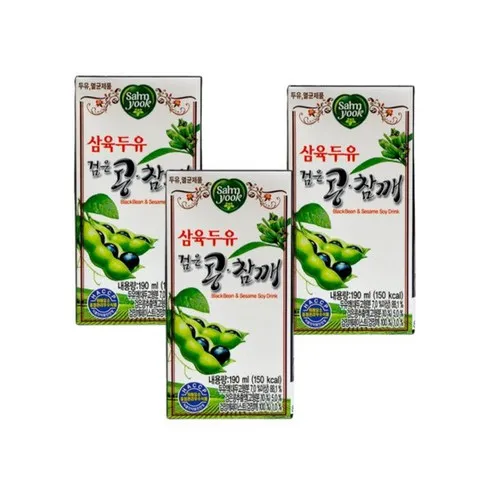 가성비최고 삼육두유 검은콩과칼슘X3박스삼육두유 흑임자(190mlX20팩 리뷰