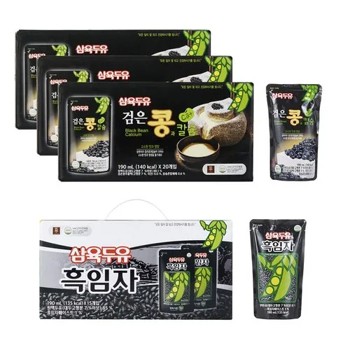 2024년 최고의 삼육두유 검은콩과칼슘X3박스삼육두유 흑임자(190mlX20팩 추천상품