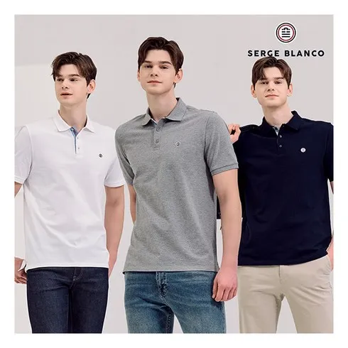 강력추천 세르즈블랑코 24SS 남성 반팔 폴로티셔츠 3종 베스트8