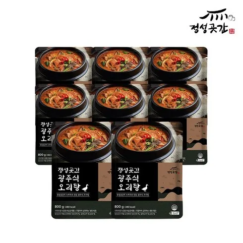 가성비최고 맛있는家 전통 오리탕 800gx8팩 총 6.4kg 리뷰