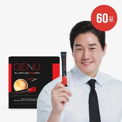 강력추천 방송중 구매시 체험분 3포 증정 제누 단백질 커피믹스 60개입 4박스체험3포 베스트상품