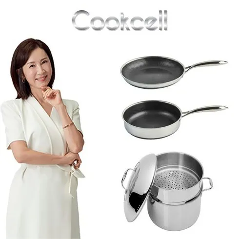 강력추천 전인화의 쿡셀 세라믹 더블 블랙큐브 프라이팬 28cm9L 특대곰솥 리뷰