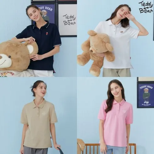 강력추천 테디베어 24SS 여성 PK 카라 반팔티셔츠 4종 베스트8