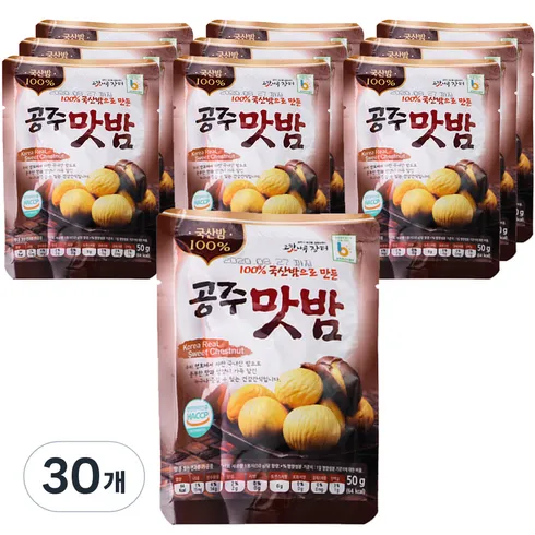 가성비최고 농가애 국산밤으로 만든 공주맛밤 50g 30봉 베스트상품